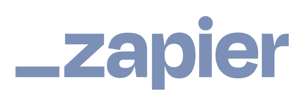 Faded Color Zapier Logo For BlueMarket Systems Website
